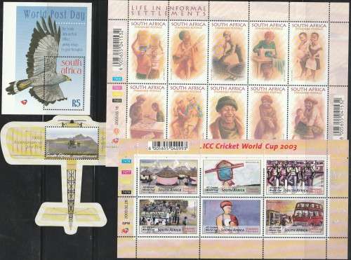 RSA SELECTION OF MINI SHEETS. ALL UMM. AS PER (X10) SCANS. ODD CTO. GOOD VALUE LOT.