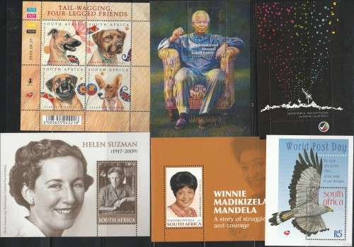 RSA SELECTION OF MINI SHEETS. ALL UMM. AS PER (X10) SCANS. ODD CTO. GOOD VALUE LOT.