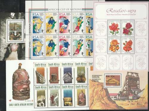 RSA SELECTION OF MINI SHEETS. ALL UMM. AS PER (X10) SCANS. ODD CTO. GOOD VALUE LOT.