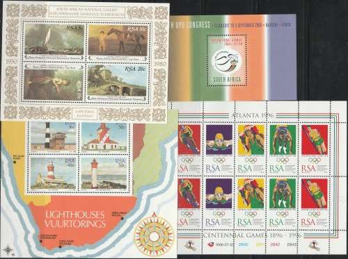 RSA SELECTION OF MINI SHEETS. ALL UMM. AS PER (X10) SCANS. ODD CTO. GOOD VALUE LOT.