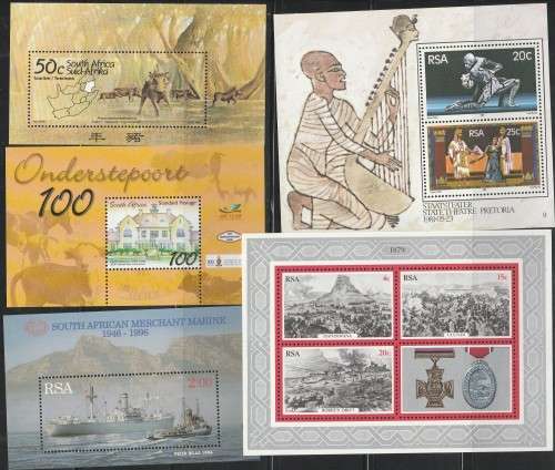 RSA SELECTION OF MINI SHEETS. ALL UMM. AS PER (X10) SCANS. ODD CTO. GOOD VALUE LOT.