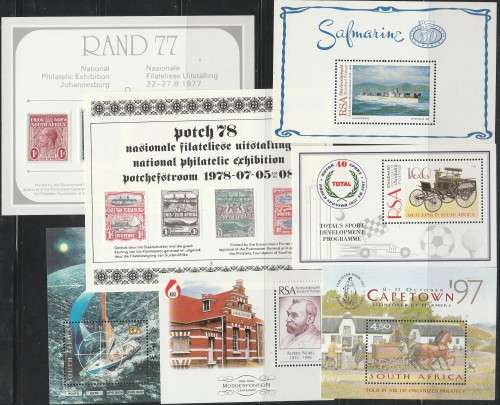 RSA SELECTION OF MINI SHEETS. ALL UMM. AS PER (X10) SCANS. ODD CTO. GOOD VALUE LOT.