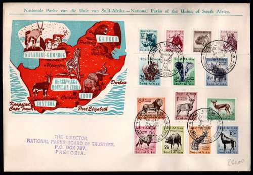 UNION 1954 (X3) DEF ISSUE NATIONAL PARKS COVERS. GOOD VALUE. CLEAN.