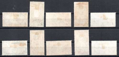 ASCENSION 1934 USED SET OF (X10) SG21-30. CAT VALUE GBP 120. GREAT ITEMS.