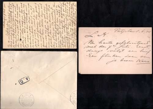 NETHERLANDS INDIES SELECTION OF USED LETTER CARDS + ODD UNUSED LETTER/POSTCARD. AS PER SCANS.