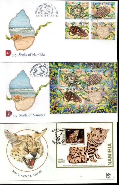 NAMIBIA CLEARANCE LOT OF (X41) FDCs. AS PER SCANS. GOOD VALUE LOT.
