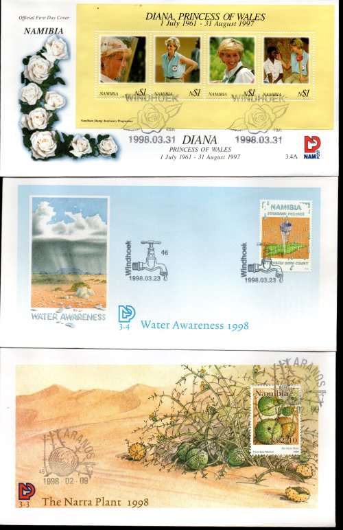 NAMIBIA CLEARANCE LOT OF (X41) FDCs. AS PER SCANS. GOOD VALUE LOT.