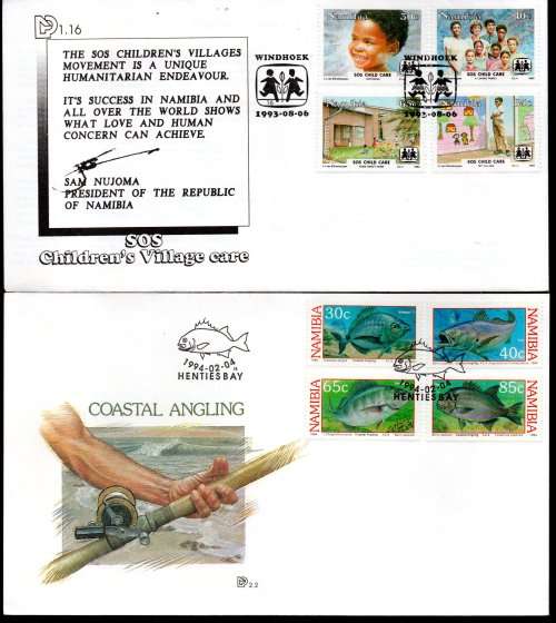 NAMIBIA CLEARANCE LOT OF (X41) FDCs. AS PER SCANS. GOOD VALUE LOT.