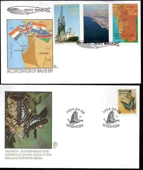 NAMIBIA CLEARANCE LOT OF (X41) FDCs. AS PER SCANS. GOOD VALUE LOT.