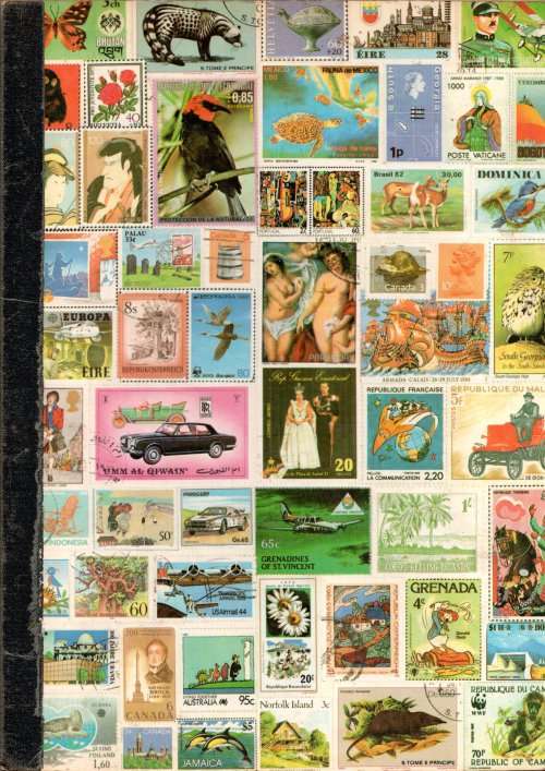 ALBUM WITH MIXED WORLD STAMPS. AS PER SCANS. PLEASE READ BELOW.