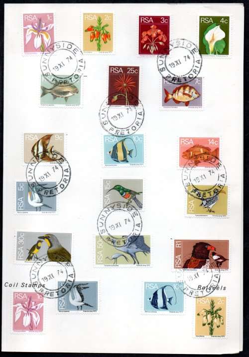 RSA 1974 2ND DEF FOLDERS (X1) `CANCELLED DAY BEFORE ISSUE (19/11)` + (X1) NORMAL (20/11). NICE ITEMS