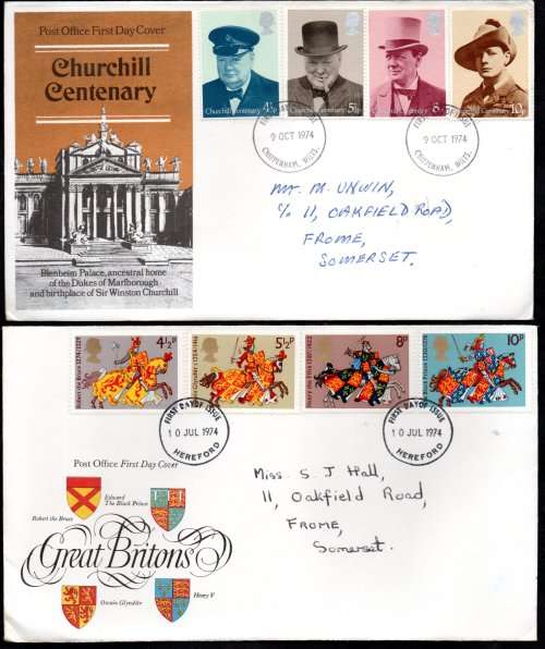 GB SELECTION OF (X23) USED FDCs. CONDITION FAIR TO GOOD. AS PER SCANS. NICE LOT.