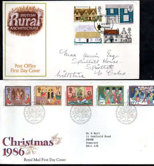GB SELECTION OF (X23) USED FDCs. CONDITION FAIR TO GOOD. AS PER SCANS. NICE LOT.