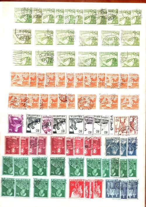 PRONTO ALBUM 2ND HAND FILLED WITH USED SWITZERLAND. AS PER SCANS. NB: PLEASE READ BELOW. VALUE!