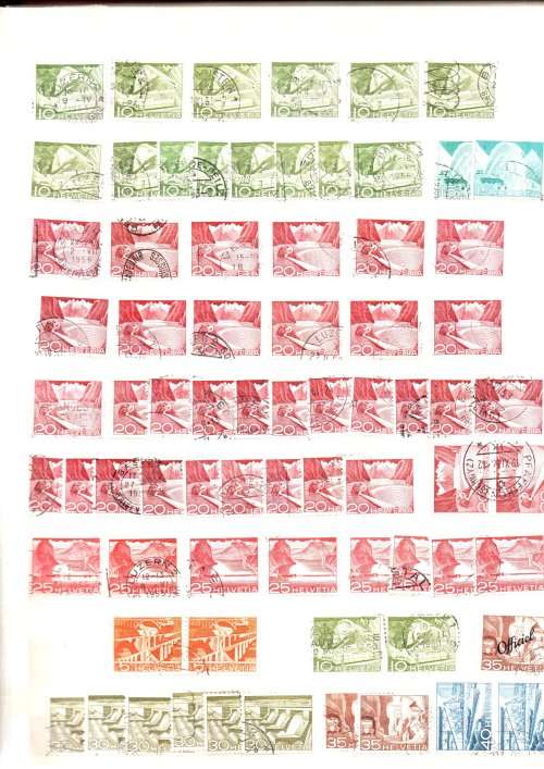 PRONTO ALBUM 2ND HAND FILLED WITH USED SWITZERLAND. AS PER SCANS. NB: PLEASE READ BELOW. VALUE!