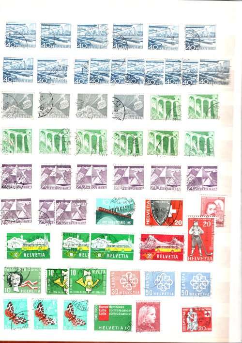PRONTO ALBUM 2ND HAND FILLED WITH USED SWITZERLAND. AS PER SCANS. NB: PLEASE READ BELOW. VALUE!