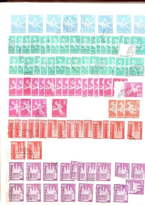 PRONTO ALBUM 2ND HAND FILLED WITH USED SWITZERLAND. AS PER SCANS. NB: PLEASE READ BELOW. VALUE!
