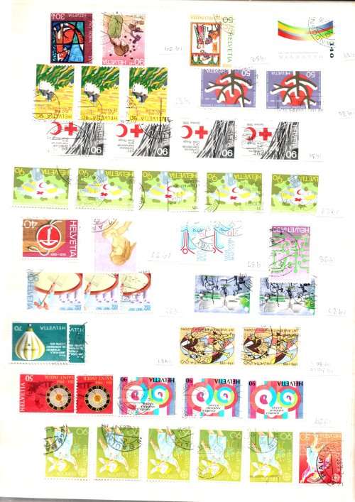 PRONTO ALBUM 2ND HAND FILLED WITH USED SWITZERLAND. AS PER SCANS. NB: PLEASE READ BELOW. VALUE!