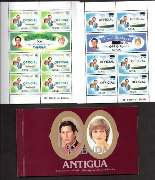 COMMONWEALTH ROYALTY BULK LOT (SHEETS etc) + STANLEY GIBBONS ROYAL WEDDING EMPTY ALBUM. X100 PAGES