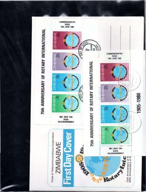 IDEAL RING BINDER WITH ZIMBABWE FDCs (MANY DUPLICATED) ETC. AS PER (X30) SCANS. NB: PLEASE READ!