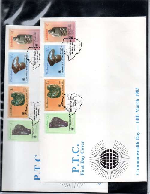 IDEAL RING BINDER WITH ZIMBABWE FDCs (MANY DUPLICATED) ETC. AS PER (X30) SCANS. NB: PLEASE READ!