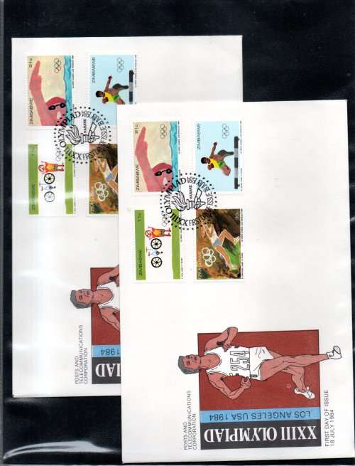 IDEAL RING BINDER WITH ZIMBABWE FDCs (MANY DUPLICATED) ETC. AS PER (X30) SCANS. NB: PLEASE READ!