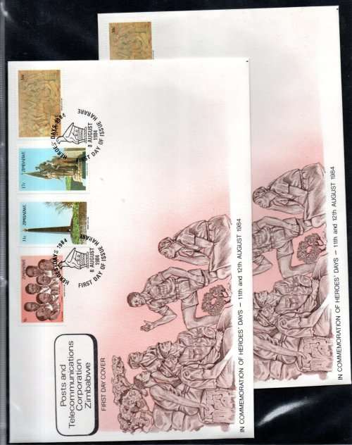 IDEAL RING BINDER WITH ZIMBABWE FDCs (MANY DUPLICATED) ETC. AS PER (X30) SCANS. NB: PLEASE READ!