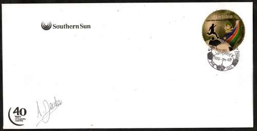 RSA 2010 SOUTHERN SUN 40TH ANNIV COMMEM COVER SIGNED `STAMP ARTIST ANJA DEKKER`. JOINT SAPOA STAMP.