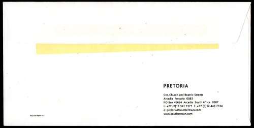 RSA 2010 SOUTHERN SUN 40TH ANNIV COMMEM COVER SIGNED `STAMP ARTIST ANJA DEKKER`. JOINT SAPOA STAMP.