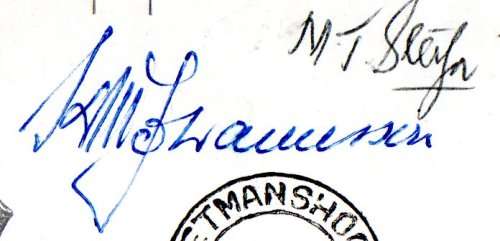 SWA 1978 (X2) KEETMANSHOOP MUSEUM COVERS SIGNED `THEUNIE STEYN ADMIN GENERAL` + (X1) DOUBLE SIGNED.