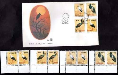 NAMIBIA CLEARANCE LOT OF FDCs + RELATED CONTROLS, PAIRS ETC. AS PER (X28) SCANS. GOOD VALUE.