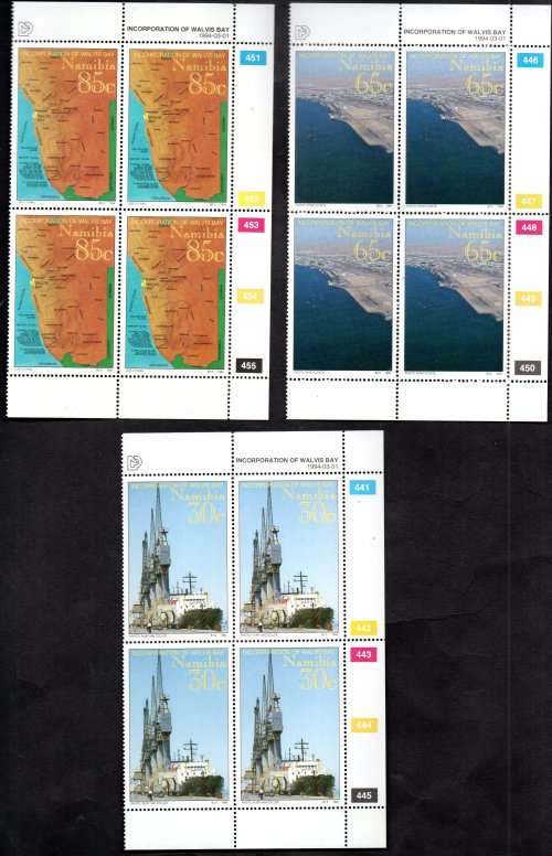 NAMIBIA CLEARANCE LOT OF FDCs + RELATED CONTROLS, PAIRS ETC. AS PER (X28) SCANS. GOOD VALUE.
