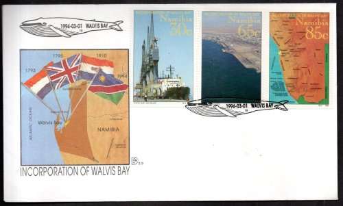 NAMIBIA CLEARANCE LOT OF FDCs + RELATED CONTROLS, PAIRS ETC. AS PER (X28) SCANS. GOOD VALUE.