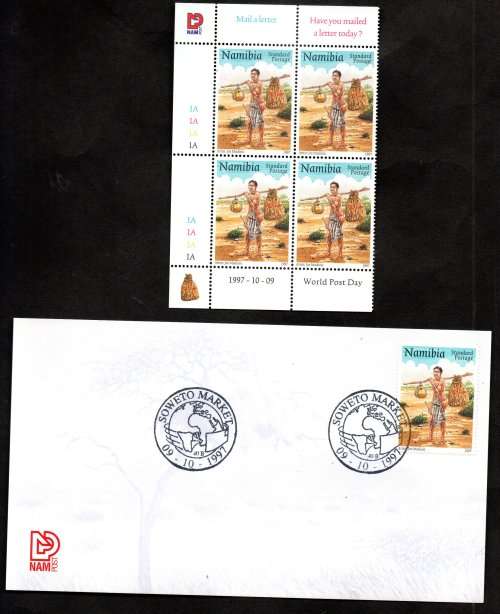NAMIBIA CLEARANCE LOT OF FDCs + RELATED CONTROLS, PAIRS ETC. AS PER (X28) SCANS. GOOD VALUE.
