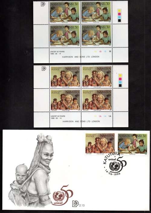 NAMIBIA CLEARANCE LOT OF FDCs + RELATED CONTROLS, PAIRS ETC. AS PER (X28) SCANS. GOOD VALUE.