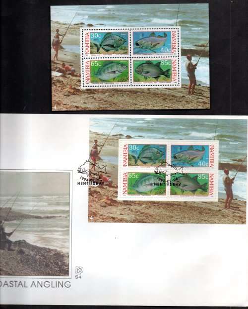 NAMIBIA CLEARANCE LOT OF FDCs + RELATED CONTROLS, PAIRS ETC. AS PER (X28) SCANS. GOOD VALUE.