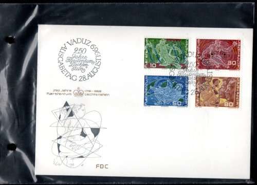 SMALL RING ALBUM WITH (X50+) LICHTENSTEIN FDCs ETC. NOT ALL SCANNED. GREAT ITEM. NB: PLEASE READ!!!