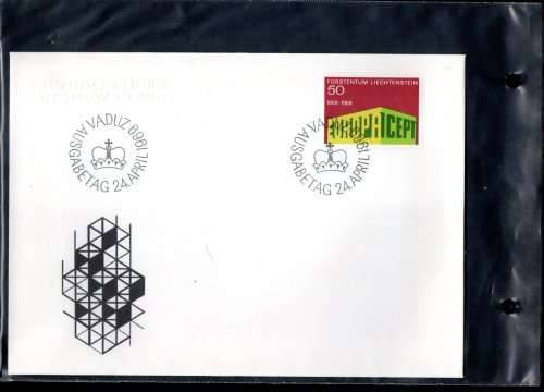 SMALL RING ALBUM WITH (X50+) LICHTENSTEIN FDCs ETC. NOT ALL SCANNED. GREAT ITEM. NB: PLEASE READ!!!