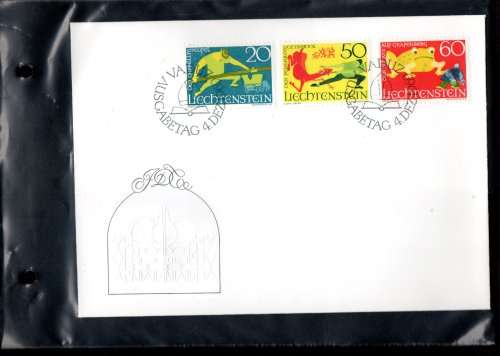 SMALL RING ALBUM WITH (X50+) LICHTENSTEIN FDCs ETC. NOT ALL SCANNED. GREAT ITEM. NB: PLEASE READ!!!