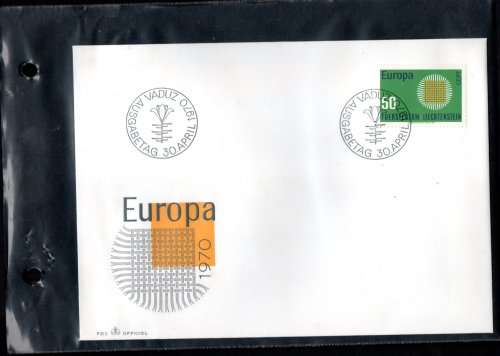 SMALL RING ALBUM WITH (X50+) LICHTENSTEIN FDCs ETC. NOT ALL SCANNED. GREAT ITEM. NB: PLEASE READ!!!