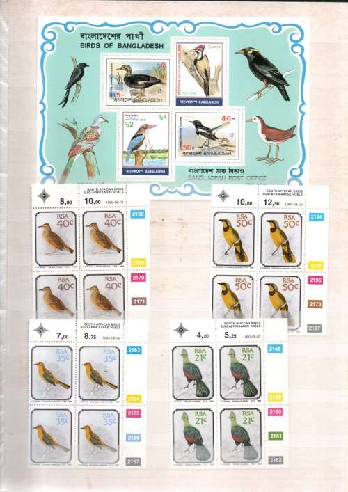 LIGHTHOUSE ALBUM 2ND HAND WITH WORLD BIRD STAMPS (MINT, USED ETC). AS PER (X22) SCANS. NB: PLS READ!