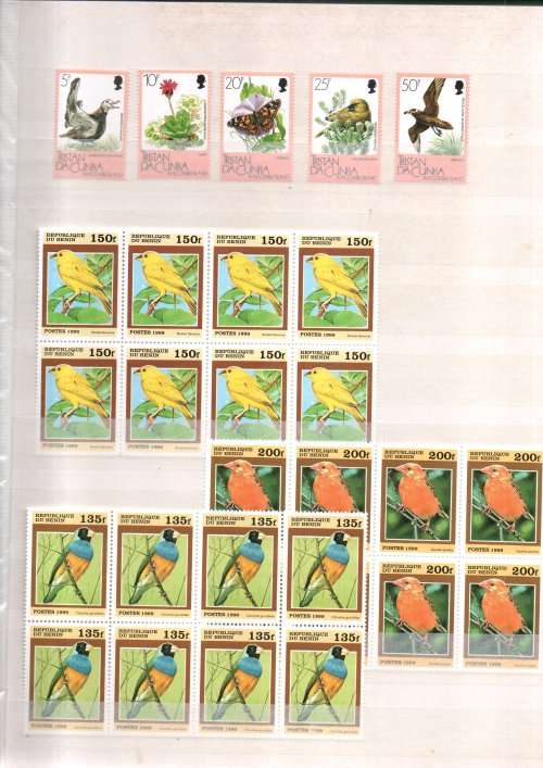LIGHTHOUSE ALBUM 2ND HAND WITH WORLD BIRD STAMPS (MINT, USED ETC). AS PER (X22) SCANS. NB: PLS READ!