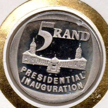 RSA 1994 PRES ELECTION COIN FDC 6.3c + MANDELA FDC 6.3b. AS LISTED. GOOD VALUE LOT!