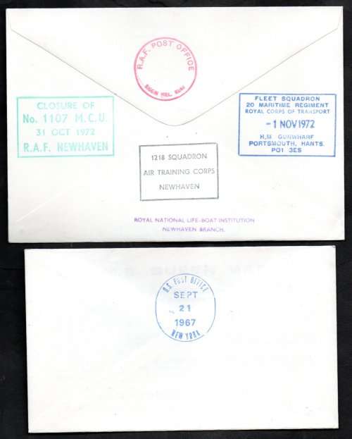 WORLD SELECTION OF (X9) PAQUEBOT `POSTED AT SEA` COVERS. AS PER SCANS. NICE LOT.