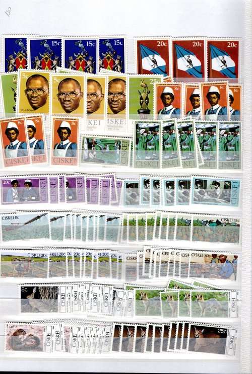 IDEAL JWG 32 ALBUM IN GOOD NICK WITH MINT CISKEI STAMPS. AS PER SCANS. NB: PLEASE READ BELOW!!!