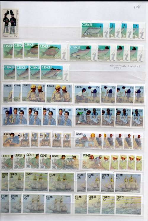 IDEAL JWG 32 ALBUM IN GOOD NICK WITH MINT CISKEI STAMPS. AS PER SCANS. NB: PLEASE READ BELOW!!!