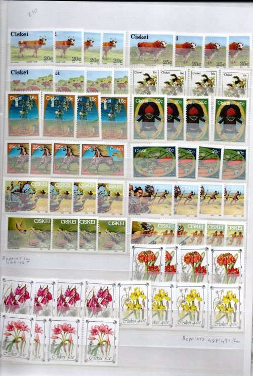 IDEAL JWG 32 ALBUM IN GOOD NICK WITH MINT CISKEI STAMPS. AS PER SCANS. NB: PLEASE READ BELOW!!!