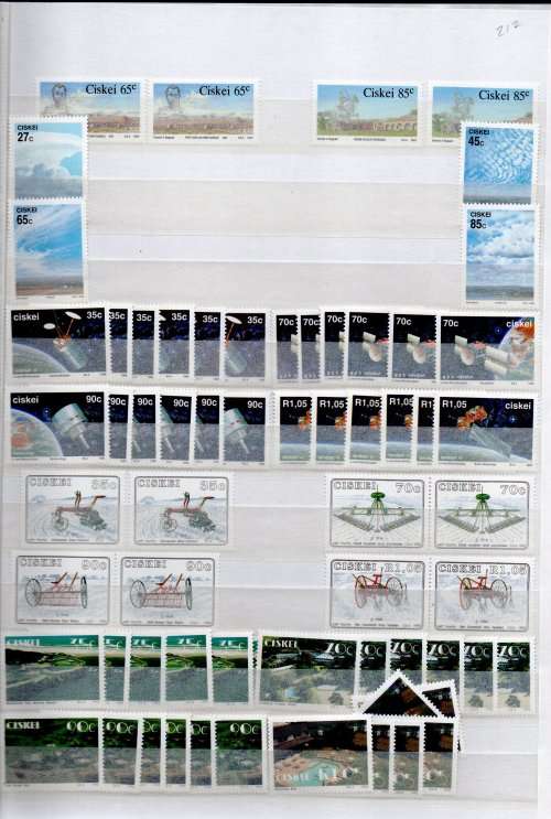 IDEAL JWG 32 ALBUM IN GOOD NICK WITH MINT CISKEI STAMPS. AS PER SCANS. NB: PLEASE READ BELOW!!!