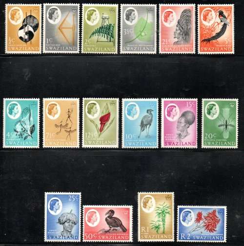 SWAZILAND 1962 QEII MINT SET OF (X16). SACC89/104. AS PER SCANS. CV R1543 FOR UMM.