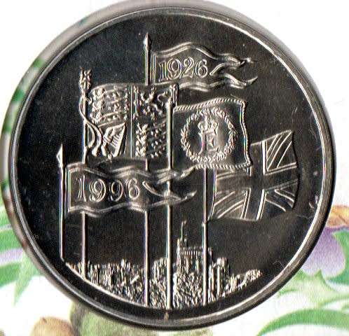 GB 1996 HER MAJESTY QEII 70TH BIRTHDAY COMMEM NUMISMATIC/COIN COVER. AS PER SCANS. LOVELY COVER.